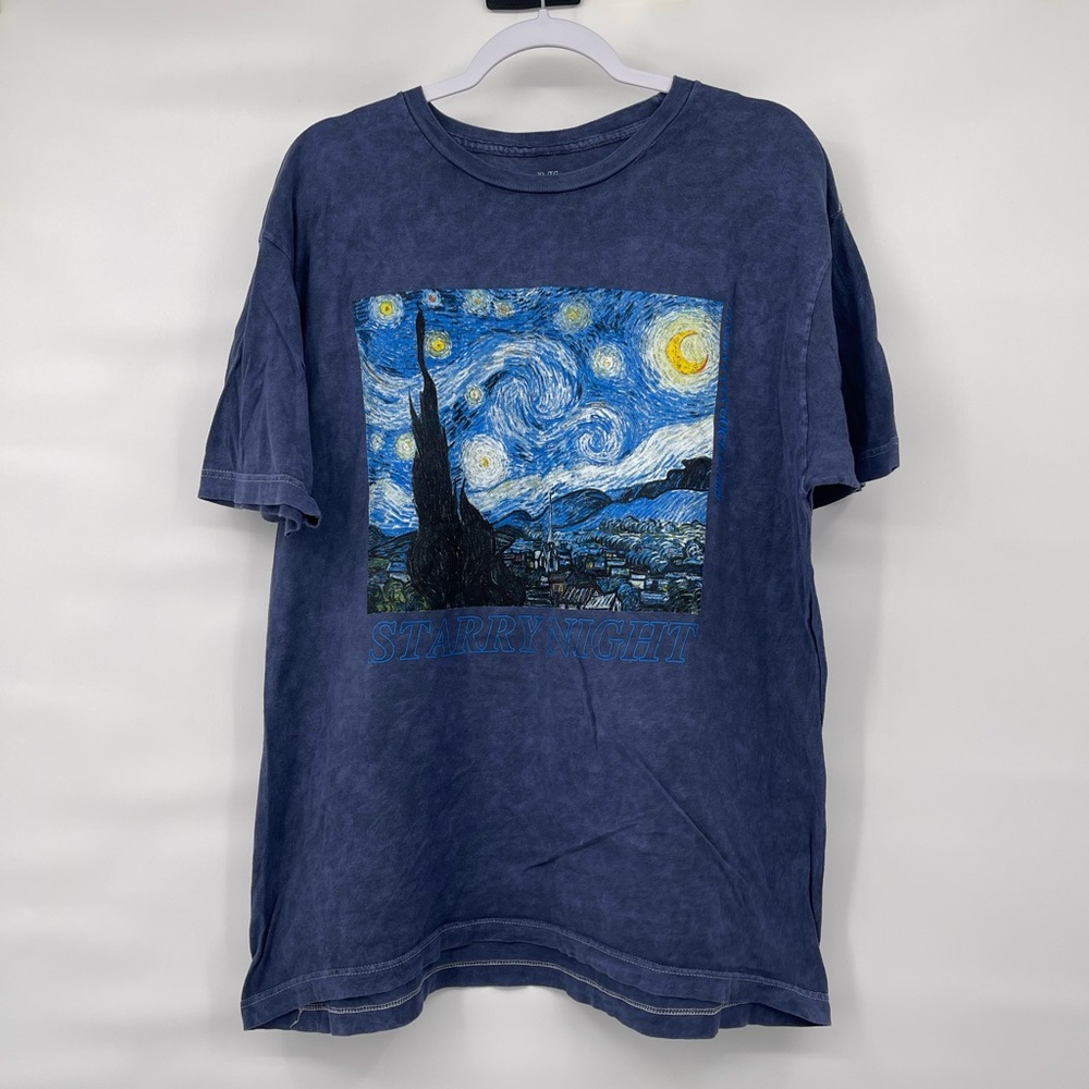 Van gogh nwot starry night blue short sleeve graphic tee